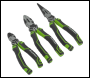 Sealey AK8376HV Premier High Leverage Pliers Set 3pc - Green