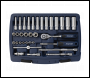 Sealey AK8990 Socket Set 33pc 1/4 inch Sq Drive 6pt WallDrive® Metric
