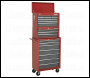 Sealey AP22509BB American PRO® Topchest 9 Drawer - Red/Grey