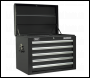 Sealey TBTPCOMBO2 Tool Chest Combination 14 Drawer with Ball-Bearing Slides - Black & 446pc Tool Kit
