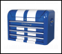 Sealey AP28104BWS Topchest 4 Drawer Retro Style - Blue with White Stripes