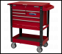 Sealey AP890M Superline PRO® Heavy-Duty Mobile Tool & Parts Trolley with 5 Drawers & Lockable Top