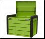 Sealey APPD4G Superline PRO® Push-to-Open Topchest 4 Drawer - Green