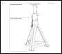 Sealey AS2500 Premier Axle Stands (Pair) 2.5 Tonne Capacity per Stand