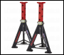 Sealey AS6R Premier Axle Stands (Pair) 6 Tonne Capacity per Stand - Red