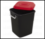 Sealey BM50R Refuse/Storage Bin 50L - Red