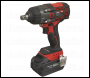 Sealey CP650LI 1/2 inch Sq Drive Cordless Brushless Impact Wrench 18V 4Ah