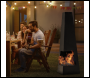 Sealey DG105 Dellonda Chiminea, Wood Burner, Heater for Outdoors W45cm x H150cm - Black Steel