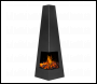 Sealey DG105 Dellonda Chiminea, Wood Burner, Heater for Outdoors W45cm x H150cm - Black Steel