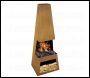 Sealey DG108 Dellonda Outdoor Chiminea Fireplace Heater Firewood Storage - Corten Steel