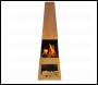 Sealey DG108 Dellonda Outdoor Chiminea Fireplace Heater Firewood Storage - Corten Steel