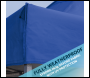 Sealey DG173 Dellonda Premium 3x6m Pop-Up Gazebo & Side Walls, PVC Coated, Water Resistant Fabric with Carry Bag, Rope, Stakes & Weight Bags - Blue Canopy - DG173