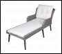 Sealey DG74 Dellonda Buxton Rattan Wicker Outdoor Sun Lounger