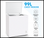 Sealey DH116 Baridi Freestanding Chest Freezer 99L Capacity - White