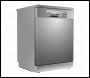 Sealey DH167 Baridi Regular Sized Freestanding Dishwasher 60cm Wide 14 Place Settings - Silver