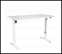 Sealey DH67 Dellonda Single Motor Ultra-Quiet Adjustable-Height Electric Sit/Stand Desk - White Desktop