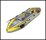 Sealey DL155 Dellonda Inflatable 2-Person Kayak/Canoe Set with Pump, Carry Bag & 2 Oars - Blue/Yellow/White