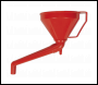 Sealey F16 Fixed Offset Spout Funnel with Filter 160mm - Medium