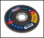 Sealey FD125120E 125mm Aluminium Oxide Flap Disc 120Grit 22mm Bore