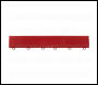 Sealey FT3ERF Polypropylene Floor Tile Edge 400 x 60mm, Red Female - Pack of 6