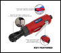 Sealey GSA634 Generation Compact Air Ratchet Wrench 1/4 inch Sq Drive