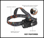 Sealey HT108LED Rechargeable Head Torch with Auto-Sensor 5W SMD LED