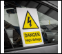 Sealey HVSA4 High Voltage Warning Sign 200 x 300mm