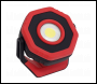 Sealey LED700PR Rechargeable Pocket Floodlight with Magnet 360° 7W COB LED - Red