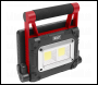 Sealey LEDFL15WS Rechargeable Solar Powered Portable Floodlight 15W COB LED