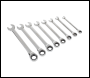 Sealey S0984 Combination Ratchet Spanner Set in EVA Foam Tray 8pc - Imperial