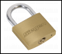 Sealey S0992 Siegen Brass Body Padlock with Brass Cylinder Keyed Alike - Pack of 4