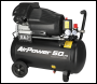 Sealey SAC5030VA 50L V-Twin Direct Drive Air Compressor 3hp