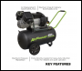 Sealey SAC5030VE 50L V-Twin Direct Drive Air Compressor 3hp