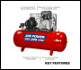 Sealey SAC52775B 270L Belt Drive Air Compressor with Cast Cylinders 7.5hp 3ph 2-Stage