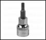 Sealey SBH007 Premier Hex Socket Bit 3/8 inch Sq Drive 4mm