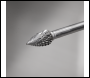 Sealey SDB03XL Tungsten Carbide Rotary Burr Extra-Long Arc Pointed Nose 10mm