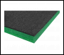 Sealey SF30G Easy Peel Shadow Foam® 1200 x 550 x 30mm - Green/Black