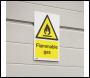 Sealey SS59P1 Worksafe® Flammable Gas Safety Sign - Rigid Plastic