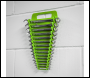 Sealey WR08HV Premier Spanner Rack Capacity 15 Spanners - Hi-Vis Green