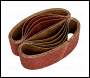 Sealey WSB5340 Worksafe® 75 x 533mm Sanding Belt 40Grit - Pack of 10