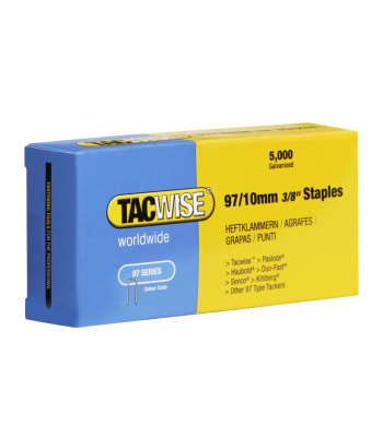 Tacwise Type 97/10mm Narrow Crown Staples, Box of 5000 - Code 0302