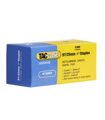 Tacwise Type 97/25mm Narrow Crown Staples, Box of 5000 - Code 0305