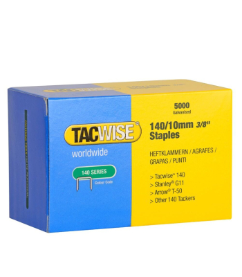 Tacwise Type 140/10mm Galvanised Staples, Box of 5000 - Code 0342