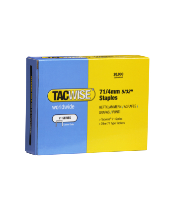 Tacwise Type 71/4mm Galvanised Staples, Box of 20,000 - Code 0365