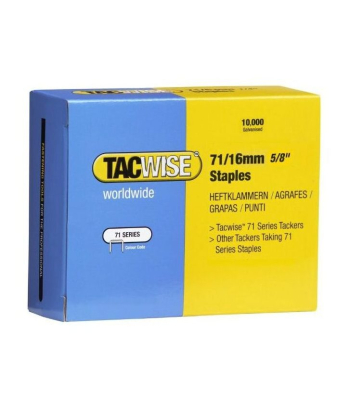 Tacwise Type 71/16mm Galvanised Staples, Box of 10,000 - Code 0372