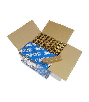 Tacwise Type 17/25mm Wide Crown Copper Staples, Box of 10,000 - Code 0386