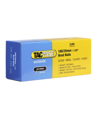 Tacwise Type 18G/35mm Galvanised Brad Nails, Pack of 5000 - Code 0399