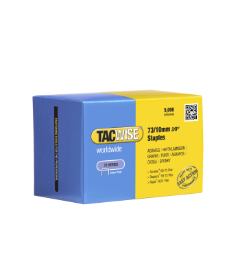 Tacwise Type 73/10mm Galvanised Staples, Box of 5000 - Code 0456