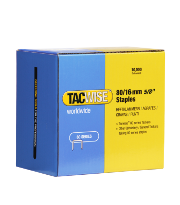 Tacwise Type 80/16mm Staples, Box of 10,000 - Code 1141