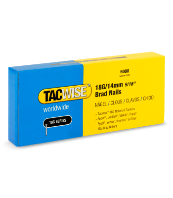 Tacwise Type 18G/14mm Galvanised Brad Nails, Pack of 5000 - Code 1724